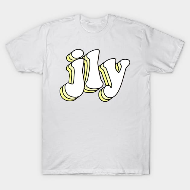 jesus loves you (yellow) T-Shirt by mansinone3